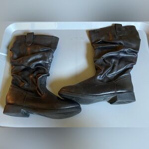 The Children's Place Girls Black Slouch Boots Size 1